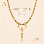 14K Gold Plated Cross Chain