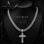 14K Gold Plated Crucifix Chain