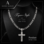 14K Gold Plated Crucifix Chain