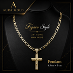 14K Gold Plated Crucifix Chain