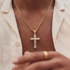 14K Gold Plated Crucifix Chain