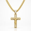 14K Gold Plated Crucifix Chain