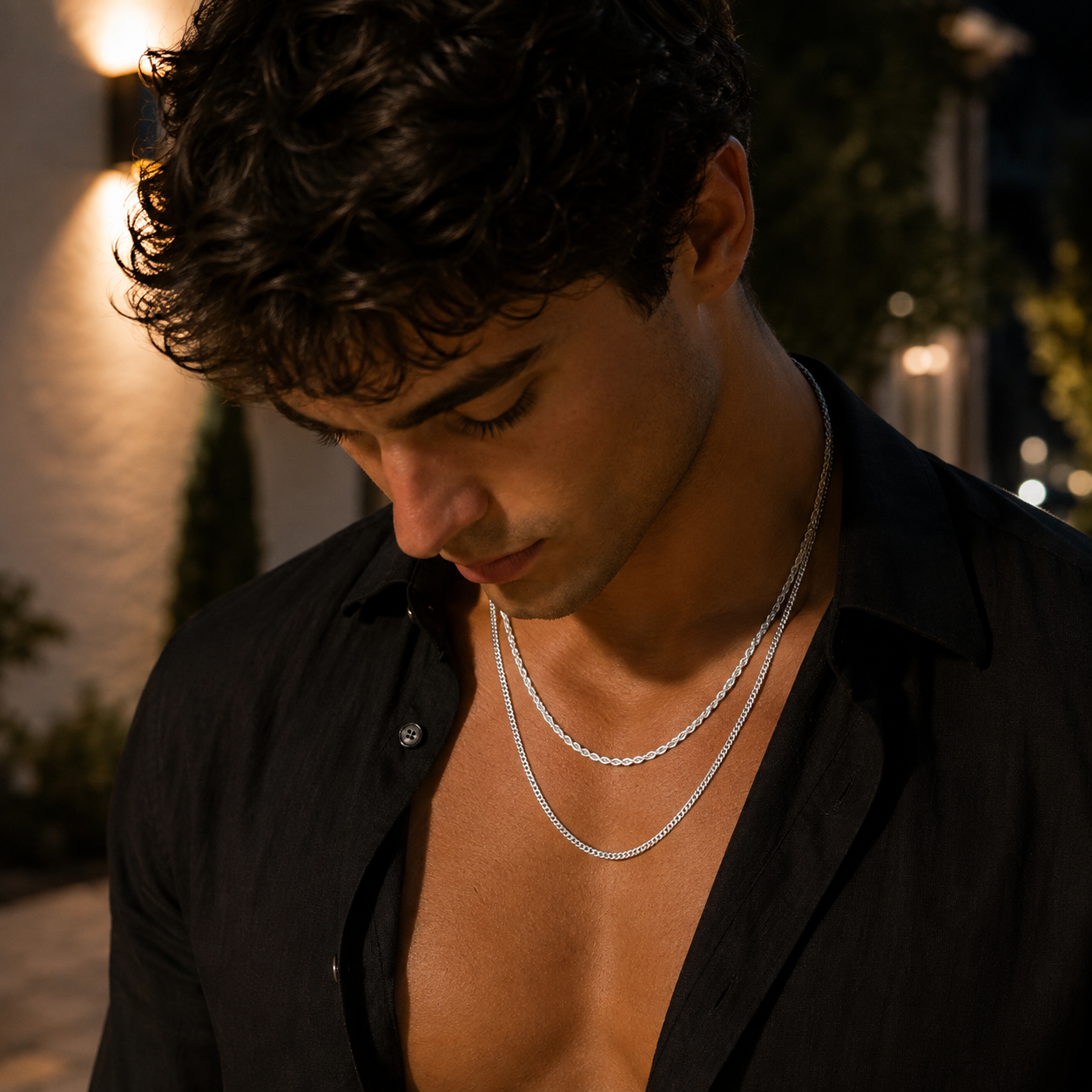 Aura™ Essential Cuban & Rope Chain Set