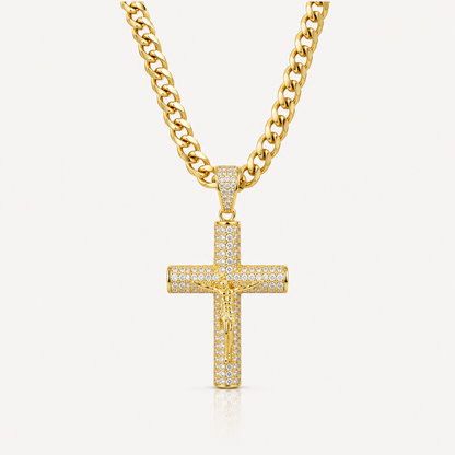 Aura™ Crucifix Chain | Un Símbolo de Fe, Fortaleza y Protección