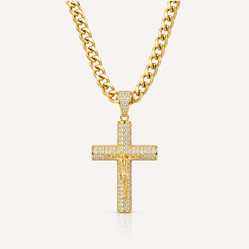Aura™ Crucifix Chain | Un Símbolo de Fe, Fortaleza y Protección