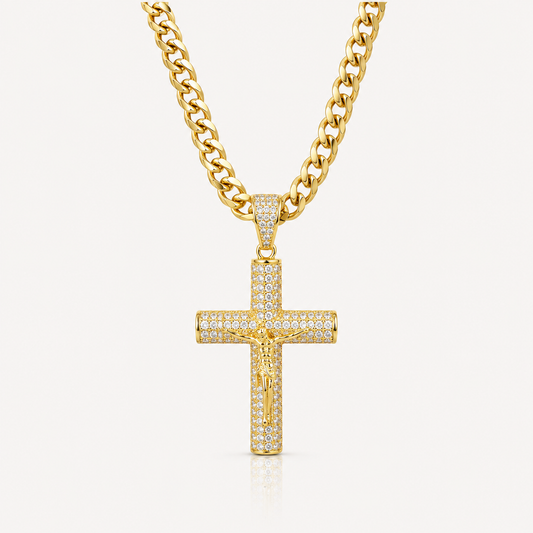 Aura™ Crucifix Chain | Un Símbolo de Fe, Fortaleza y Protección