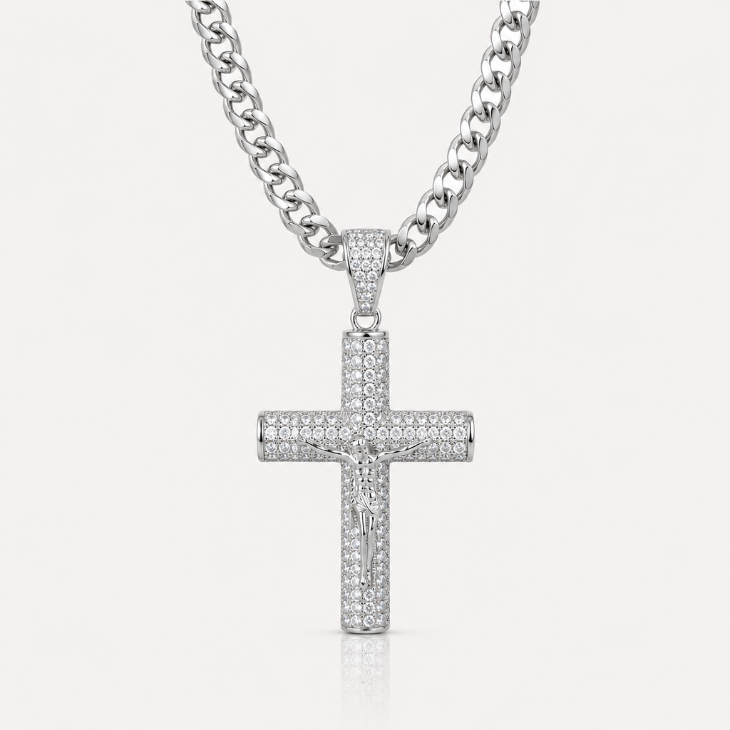 14K Gold Plated Crucifix Chain