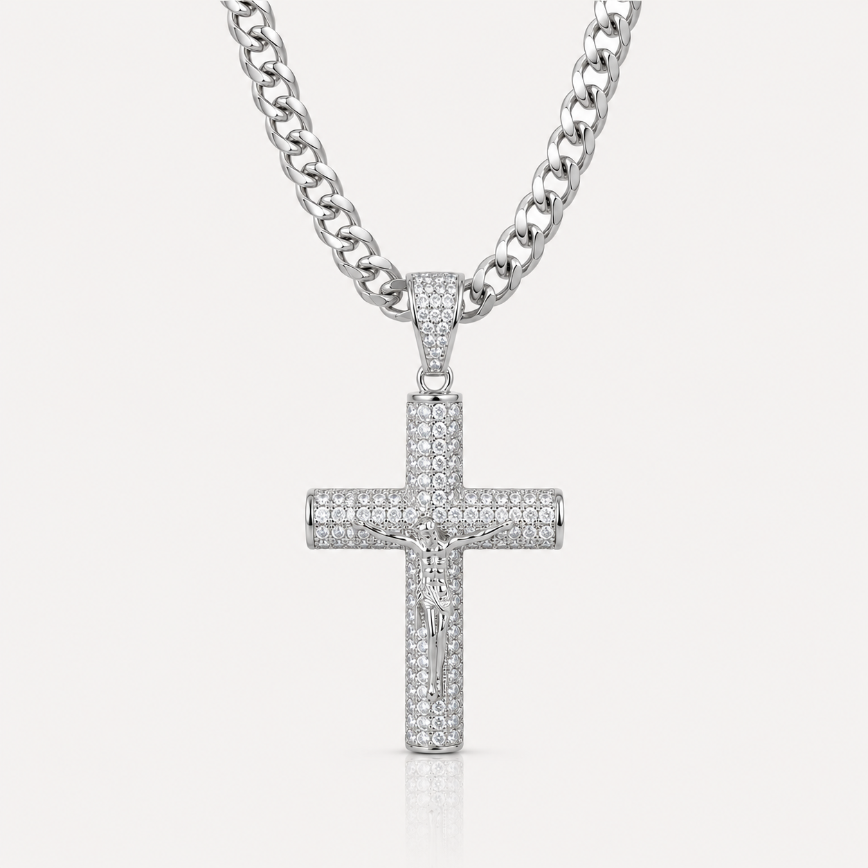 14K Gold Plated Crucifix Chain