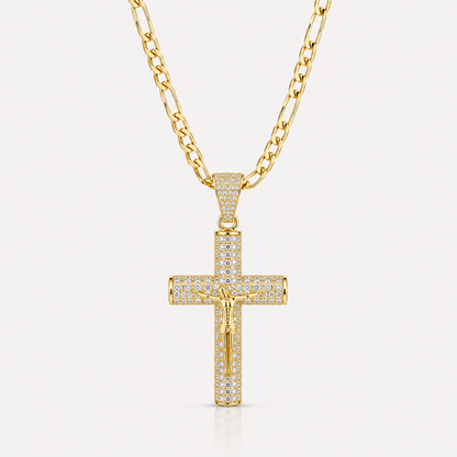 Aura™ Crucifix Chain | Un Símbolo de Fe, Fortaleza y Protección