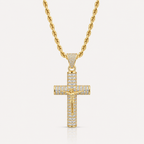 14K Gold Plated Crucifix Chain