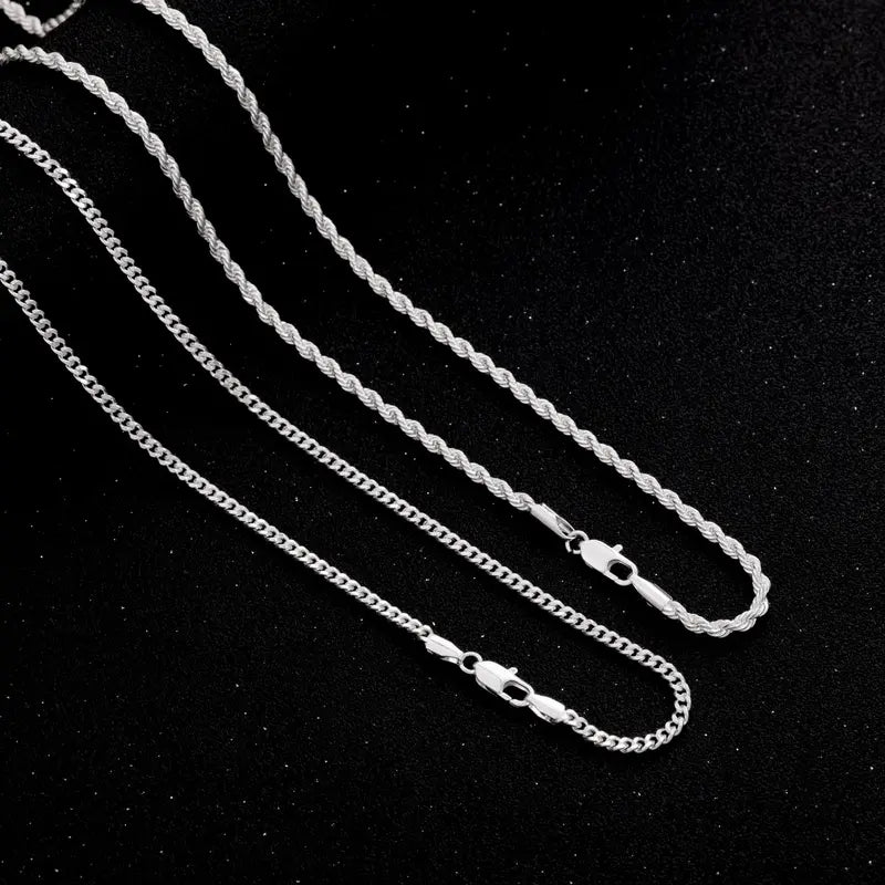 Aura™ Essential Cuban & Rope Chain Set